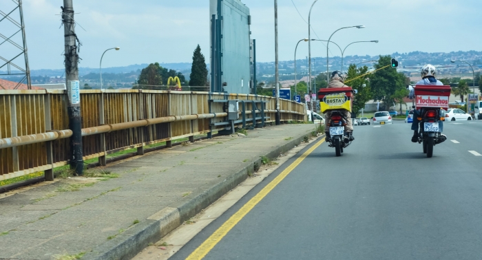Delivery motorcyclists