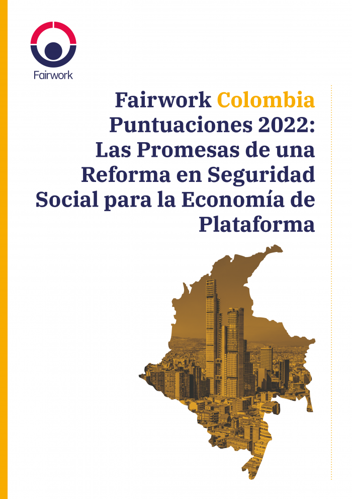 Fairwork Colombia Ratings 2022 cover page