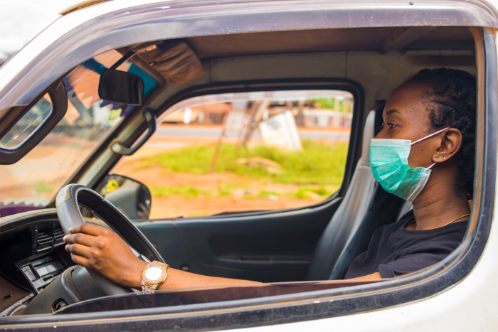 Black female driver