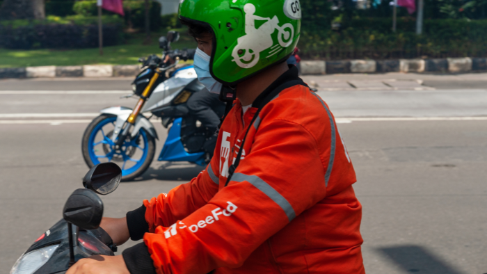 Motorist in Jakarta