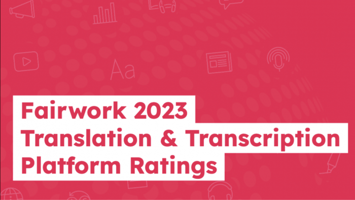 Fairwork Translation and Transcription Ratings 2023
