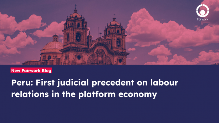 Peru: first judicial precedent on labour relations in the platform economy